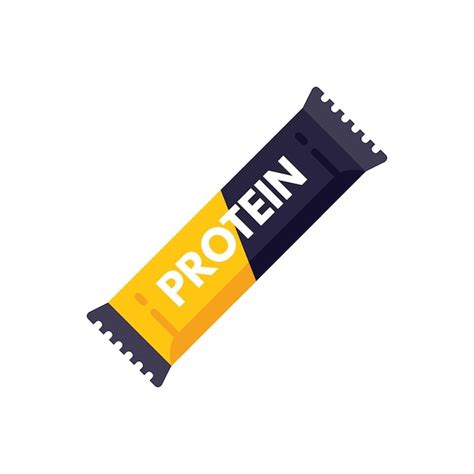 Premium Vector Protein Bar Icon Flat Vector Sport Nutrition Gym Food