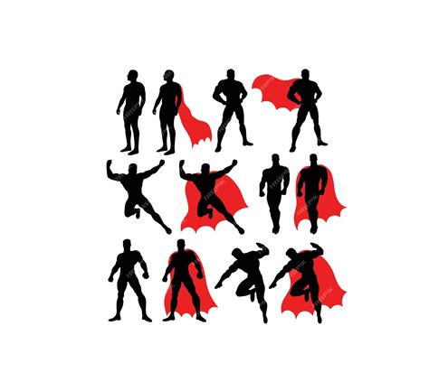 Premium Vector | Superhero silhouettes art vector design