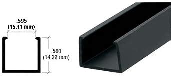 CRL 1/2" Black Plastic U-Channel - 12 ft Long: Pvc Plastic Raw Materials: Amazon.com: Industrial ...