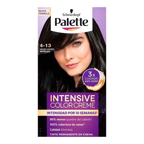 Tinte Para Cabello Palette Intensive Color Creme Negro Zafiro