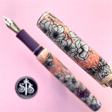 Sold Butterfly Tattoo Painted Fountain Pen Stanford Pen Studio