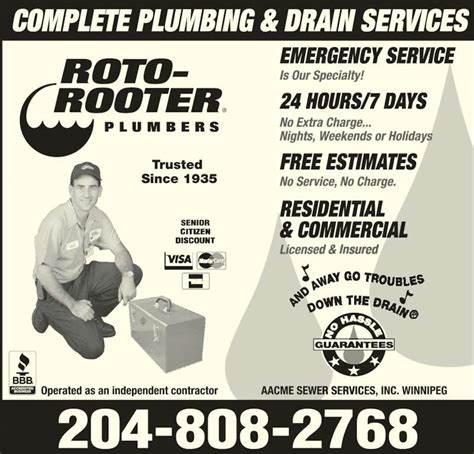 Roto Rooter Plumbing Drain Services Opening Hours 1460 Wellington