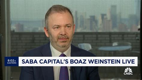 Saba Capital S Boaz Weinstein On Blackrock Campaign Youtube