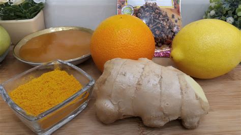 Имбирь🥜Лимон🍋Мед🍯Куркума🍠ГвоздикаАпельсин🍊Иммунитет КАК ПОДНЯТЬ ...