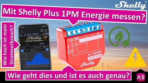 Shelly Plus 1PM Energieverbrauch Messen Wie Geht Das Wie Hoch Ist