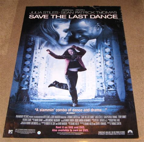 Save The Last Dance Movie Poster 27x40 Used Sean Patrick Thomas, Terry ...