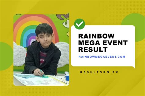 Rainbow Mega Event Result 2023 Art Writing Competition