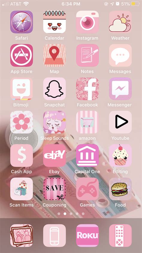 home screen pink theme iphone fun themes  mobile pretty