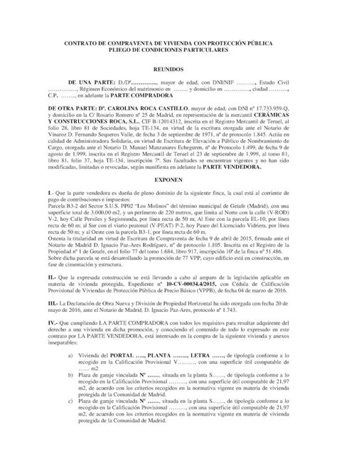 PDF CONTRATO DE COMPRAVENTA DE VIVIENDA CON PDF Filed Trastero