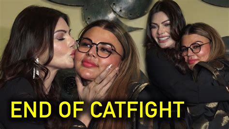 Rakhi Sawant Sherlyn Chopra Patch Up With Kiss After Catfight Youtube