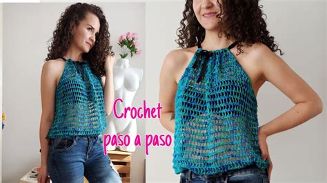 Blusa Veraniega Y Muy Calada A Crochet Youtube