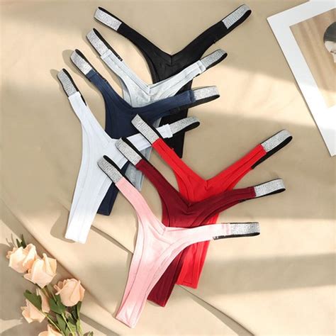 String Sexy Taille Haute Pour Femme T Back Sous Vêtements Culottes Lingerie eBay