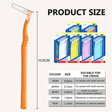 Escovas Interdentais De Dentes Em Forma De L Ferramenta De Higiene