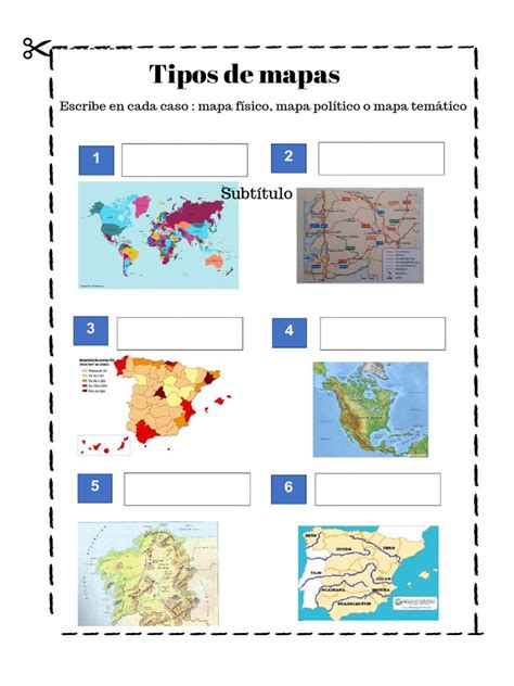 Atividades Sobre Tipos De Mapas 4 Ano - Tipos de mapas: físico, político, temático | PDF