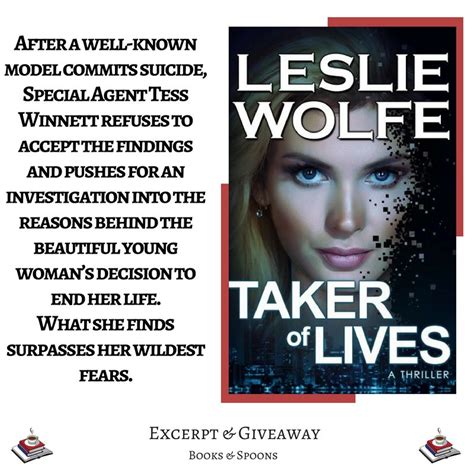 Tour Event for Taker of Lives by Leslie Wolfe | Life, Books, Thriller