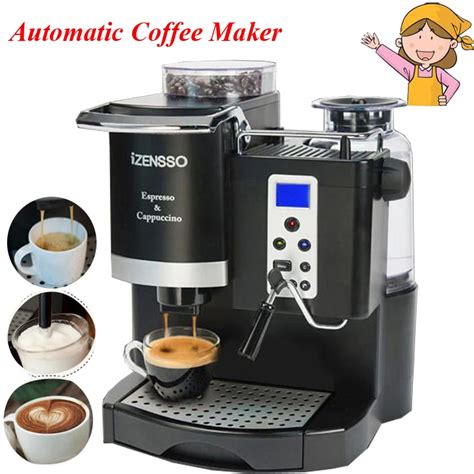 Automatic Espresso Coffee Maker Machine With Grind Bean And Froth Milk