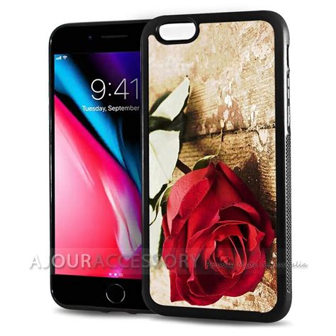 For Iphone 8 Plus Back Case Cover Aj10982 Red Rose Ebay