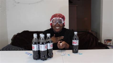 Diet Coke And Mentos Challenge Fail Youtube