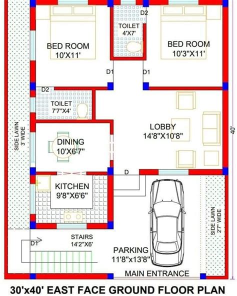 North And West Facing House Design Ghar Ka Naksha House 41 OFF