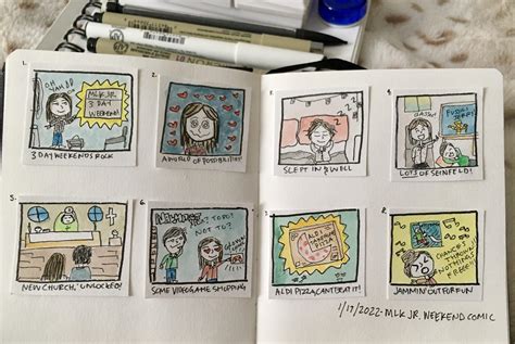 Journaling with some cartoons about having some time off this weekend... : r/Journaling