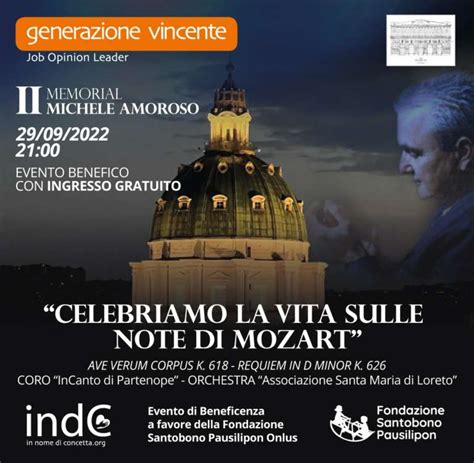 Ii Memorial Amoroso Concerto Di Beneficenza Per Sostenere La