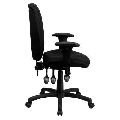 Flash Furniture High Back Black Fabric Multifunction Ergonomic