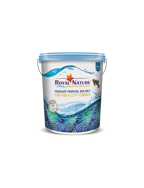 ROYAL NATURE Premium Sea Salt Seau 23kg Sel Naturel Pour Aquarium