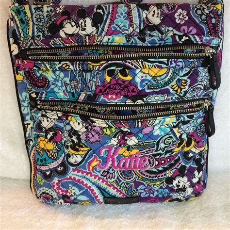 Vera Bradley Disney Mickey Mouse Paisley Triple Zip H Gem