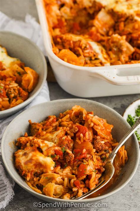 Cabbage Roll Casserole Crock Pot Version Spend With Pennies