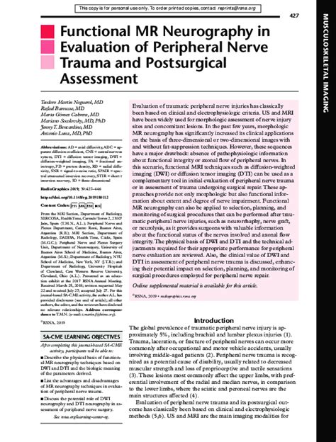 functional  neurography  evaluation  peripheral nerve