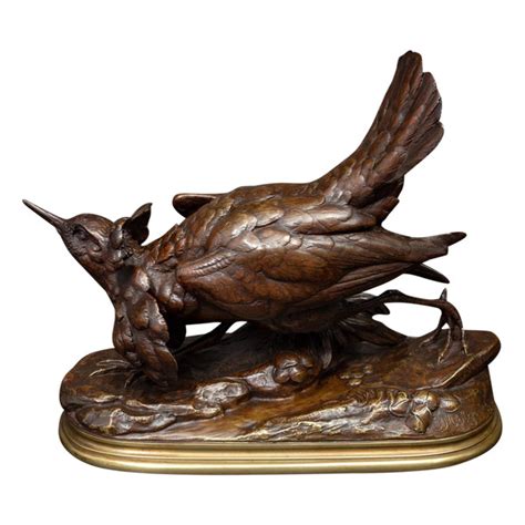 Sculpture Grouse En Bronze Jules Moigniez Antikeo