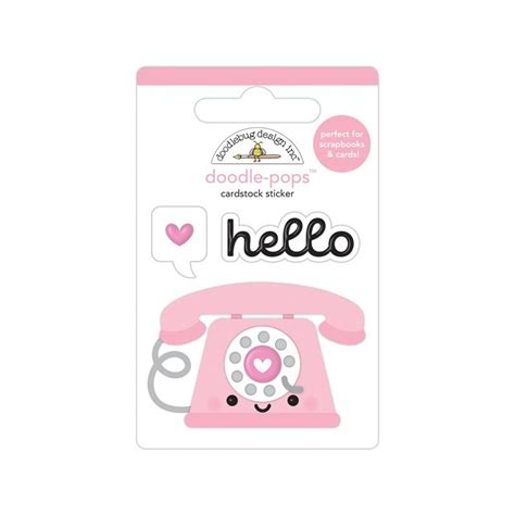 Doodlebug Design Hello Love Doodle Pops D Stickers