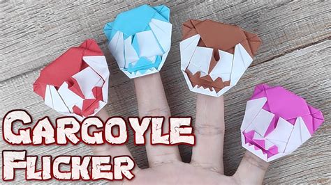 Origami Gargoyle Flicker How To Making A Head Flying Flickering