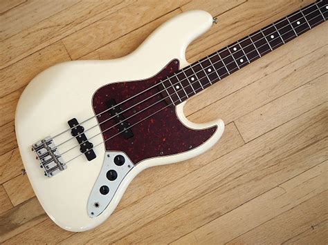 1982 Fender Jazz Bass 62 Vintage Reissue Olympic White Jv Reverb Uk