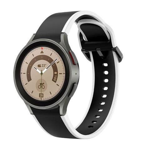 Силіконовий ремінець double line для samsung galaxy watch5 44m