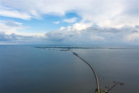 Aerial View Of The Bridge To Dauphin Island On The Alabama Gulf Coast