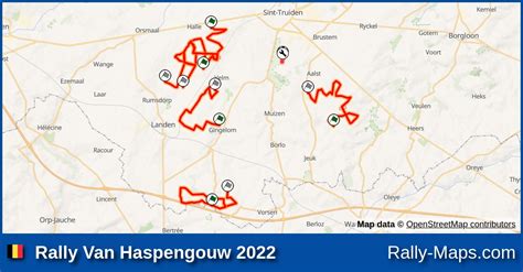 Streckenverlauf Rally Van Haspengouw 2022 BRC RallyeKarte De