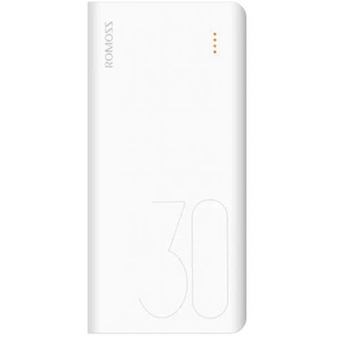 Romoss PHP30-101-1A45 PULSE 30 30000mAh USB Type-C White Power Bank ...