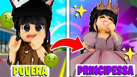 DA POVERA DIVENTO UNA BELLISSIMA PRINCIPESSA SU BROOKHAVEN ROBLOX