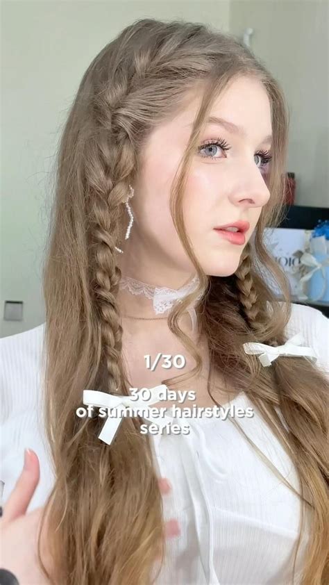 Olya On Instagram Follow Me To See The Full Series ️ 2 Small Braids Is The Cutest Hairstyle