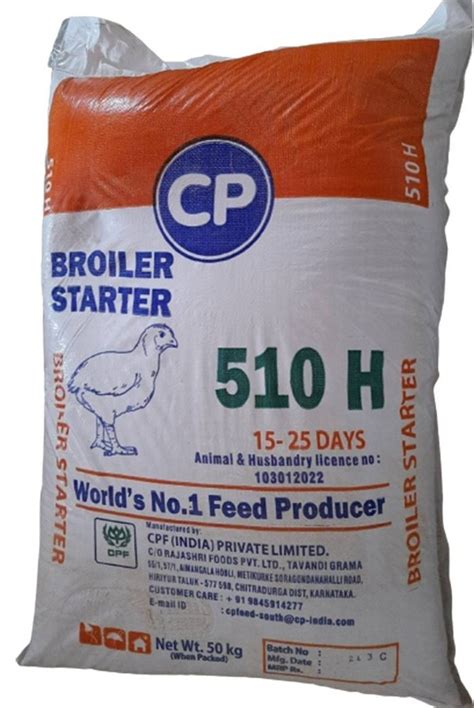 Pallets Cp H Broiler Pre Starter Poultry Feed Packaging Type Bag