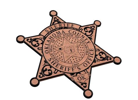 Oklahoma County Sheriff Badge Svg Etsy