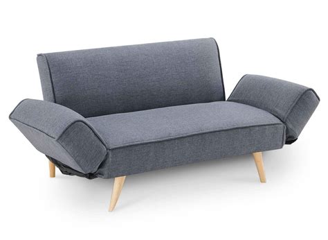 Canape Clic Clac Scandinave 3 Places En Tissu Gris Maggie Maggie Gris