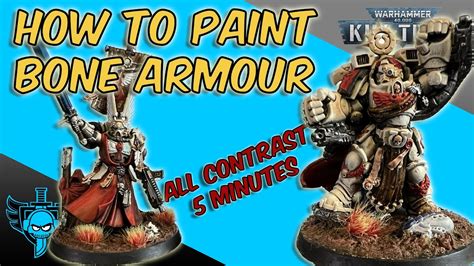 How To Paint Space Marine Bone Armour Quick And Easy Youtube