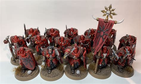 Converted Khorne Chaos Warriors Games Workshop Warhammer Aos