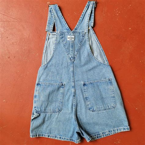 Vintage Light Mid Wash Lee Dungarees Shorts Depop