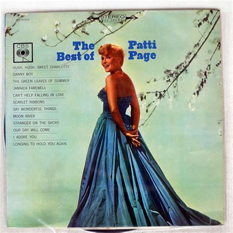 Yahoo オークション PATTI PAGE BEST OF PATTI PAGE CBS YS513C LP