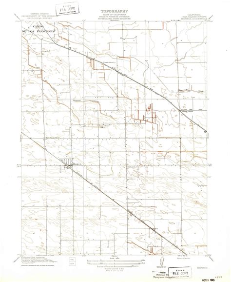 1914 Manteca, CA - California - USGS Topographic Map - Historic Pictoric