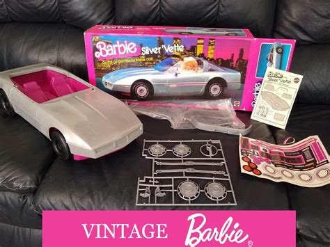 Vintage Barbie Car Silver Corvette 1983 Mattel Barbie Silver - Etsy