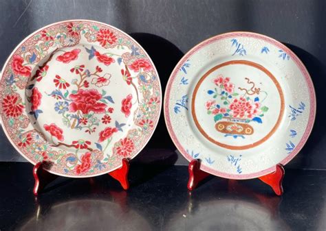 Platos Famille Rose Porcelana China Siglo Xviii Catawiki